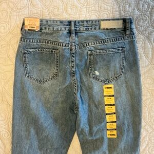 NEW ROCK & ROLL DENIM Palazzo High Rise Flare Distressed Womens Size 28 X 36 NWT